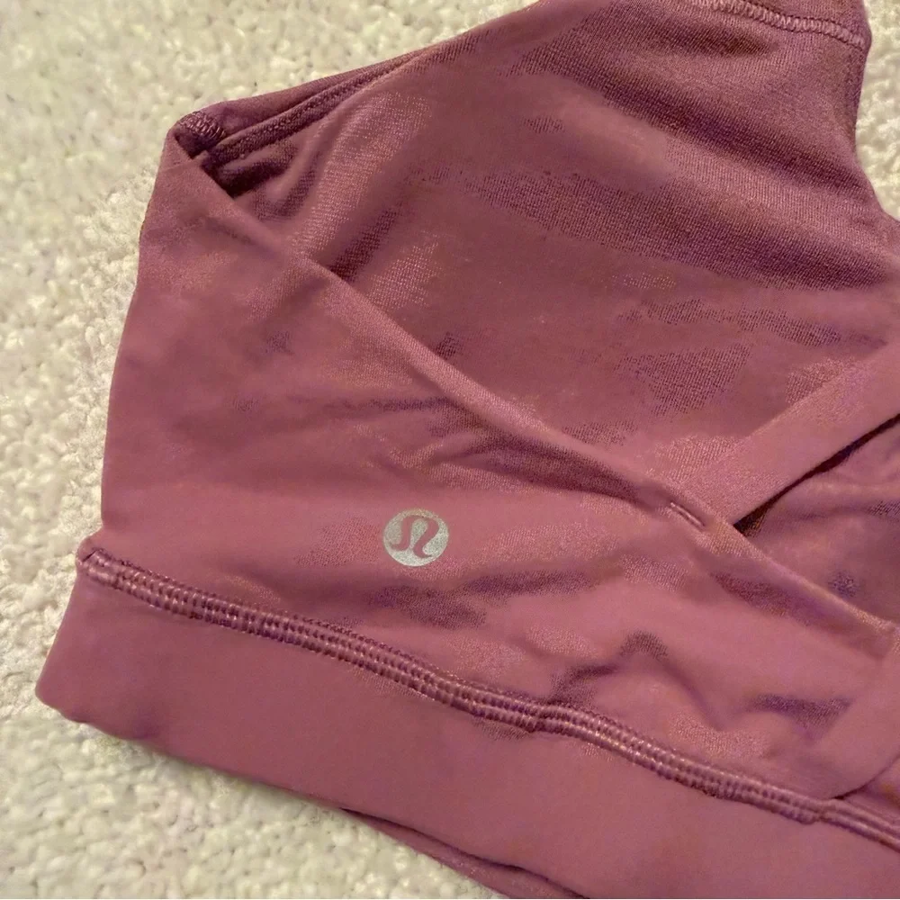 Lululemon Energy Strappy Sports Bra Pink Velvet Dust